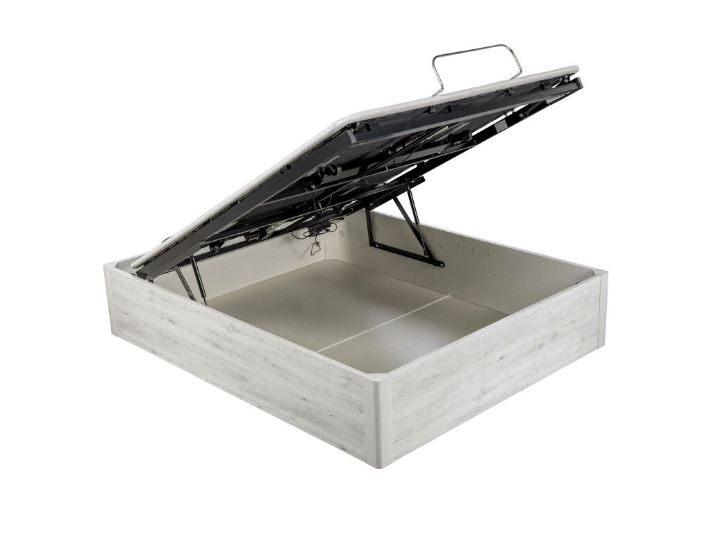 Canapé abatible de madera con base tapizada articulada de color glaciar ERGODES GLACIAR