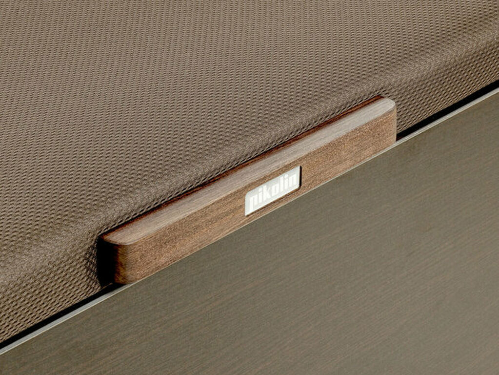 Canapé abatible de alta capacidad de madera de color wengué - NATURBOX 2.0 NATURBOX 2.0