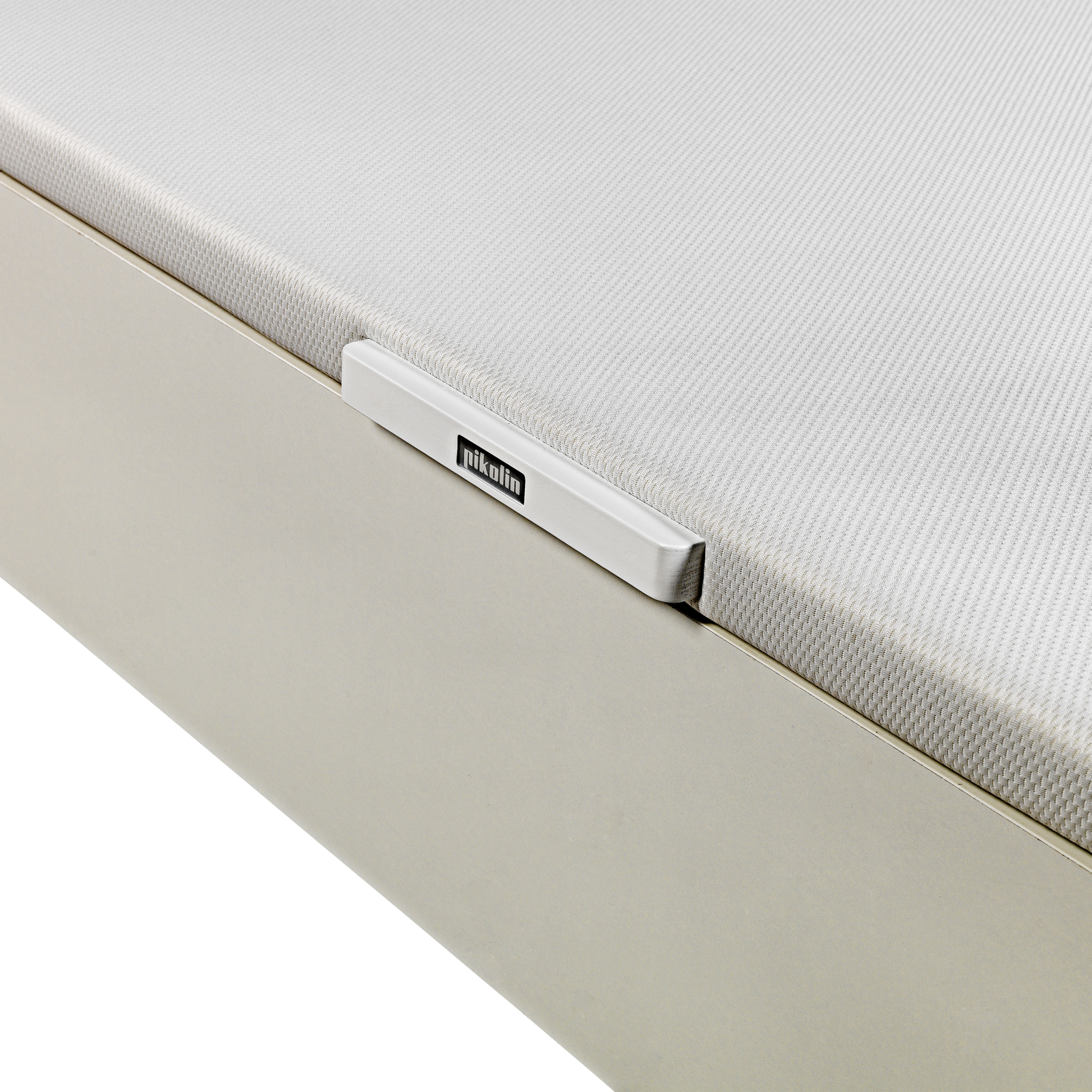 Canapé abatible de madera juvenil de color blanco NATURBOX JUV