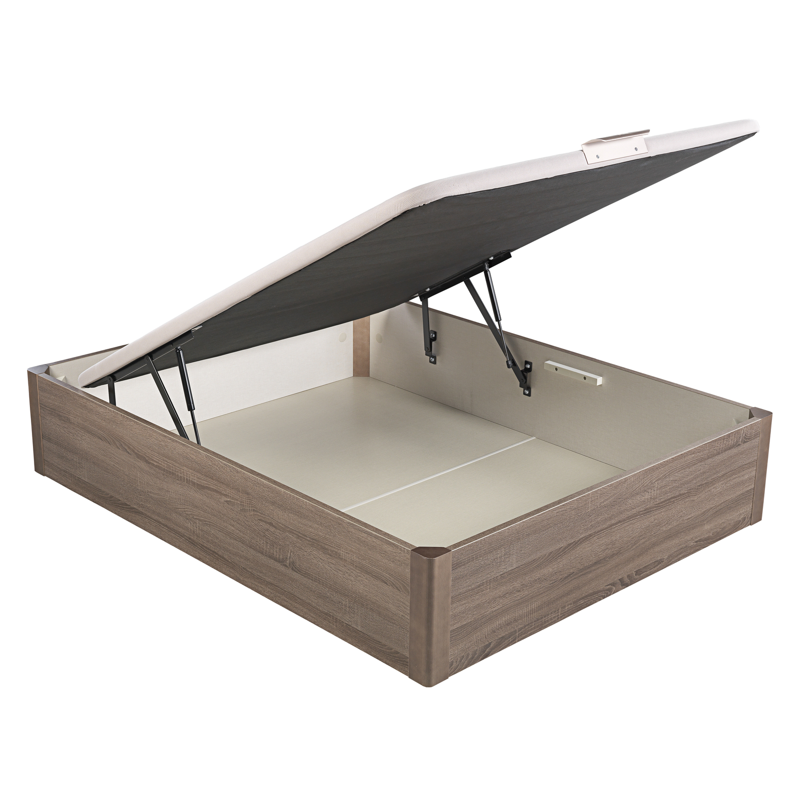 Canapé abatible de madera de alta capacidad tapa única de color roble DESIGN