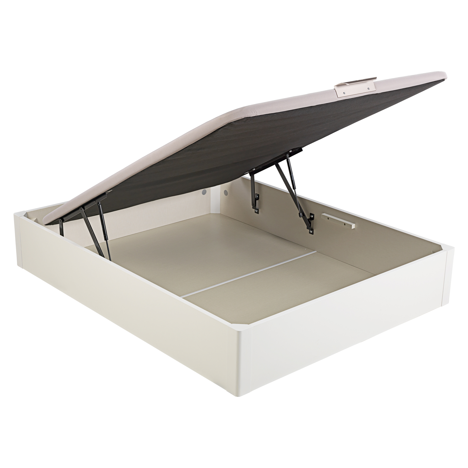 Canapé abatible de madera de alta capacidad tapa única de color blanco DESIGN