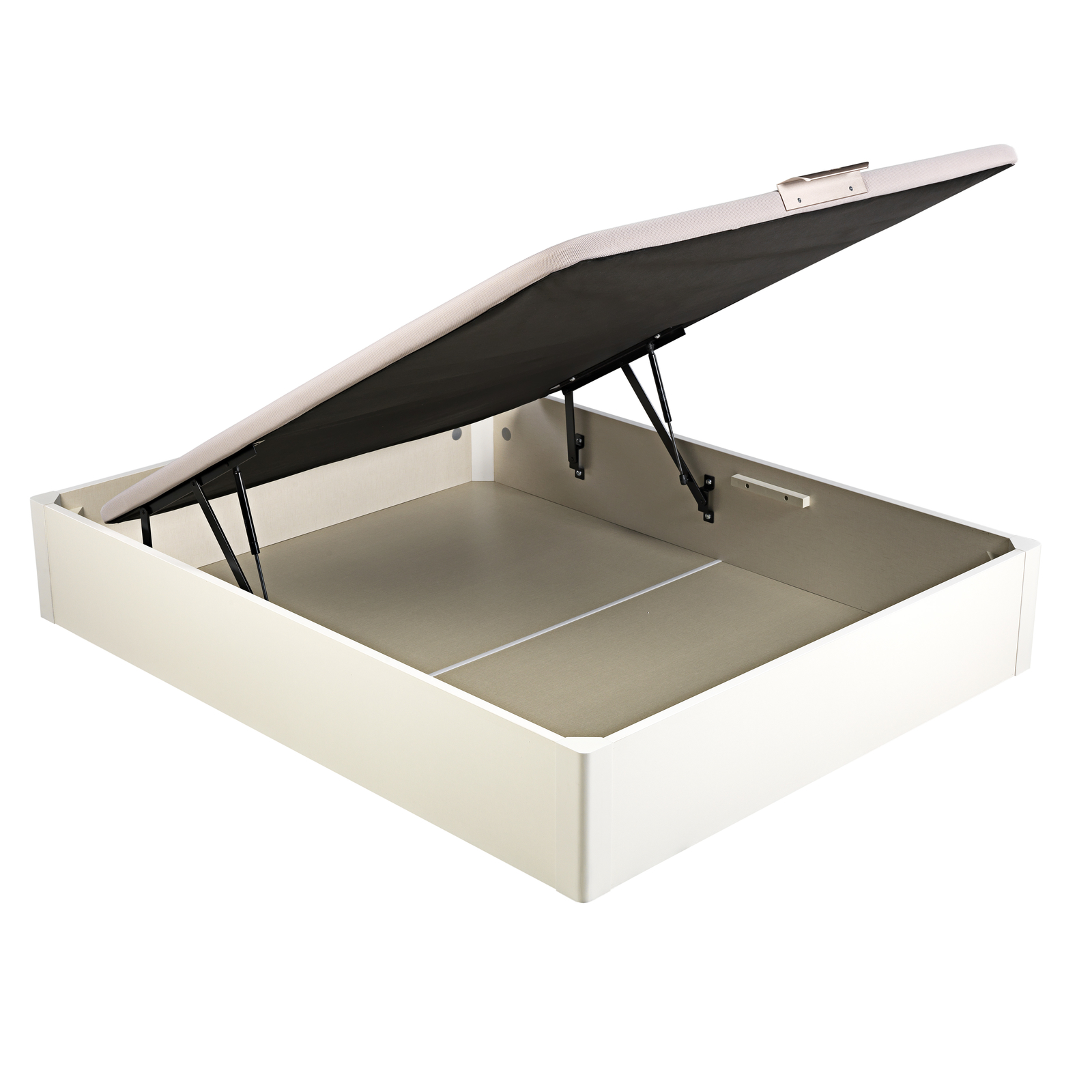 Canapé abatible de madera tapa única de color blanco DESIGN