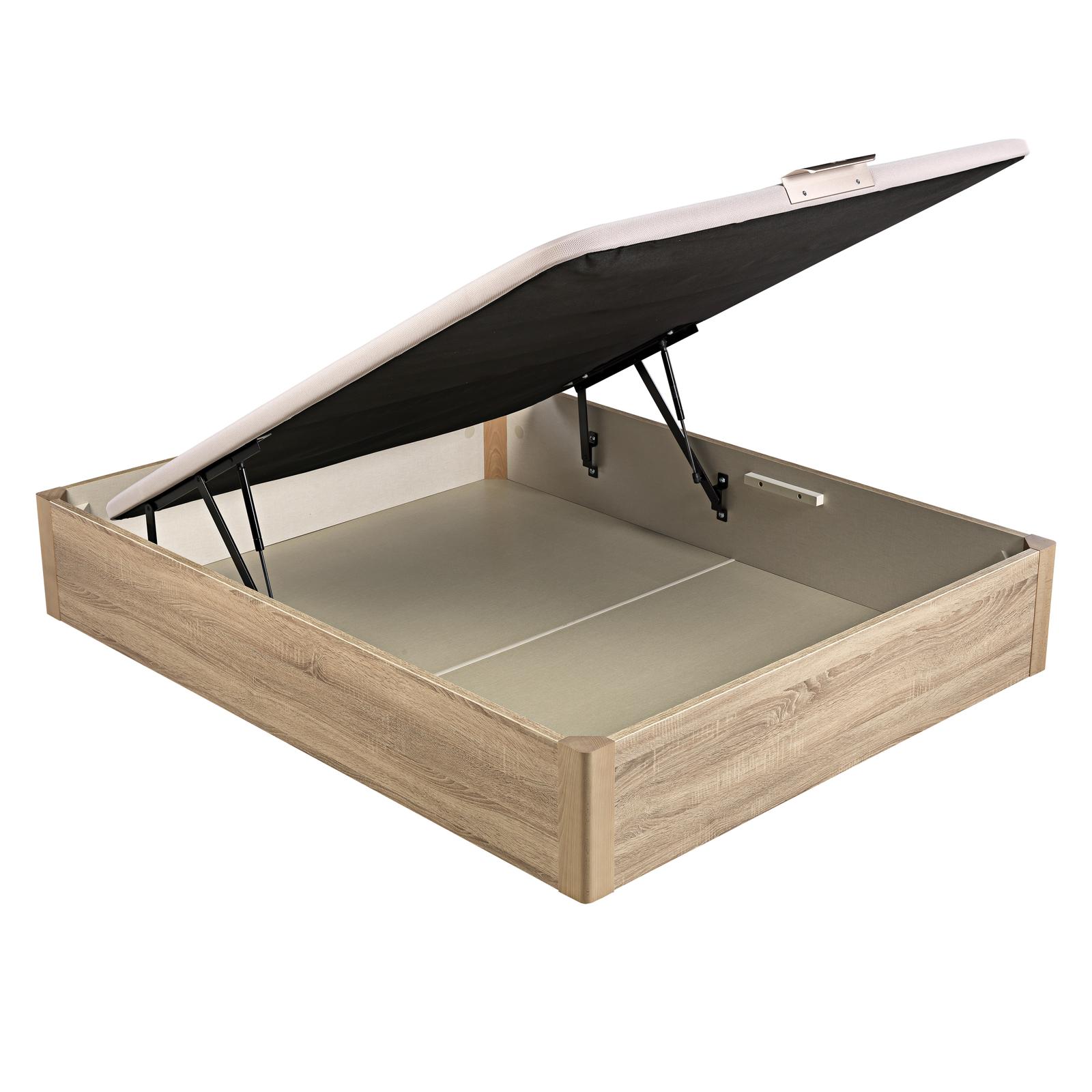 Canapé abatible de madera tapa única de color natural DESIGN