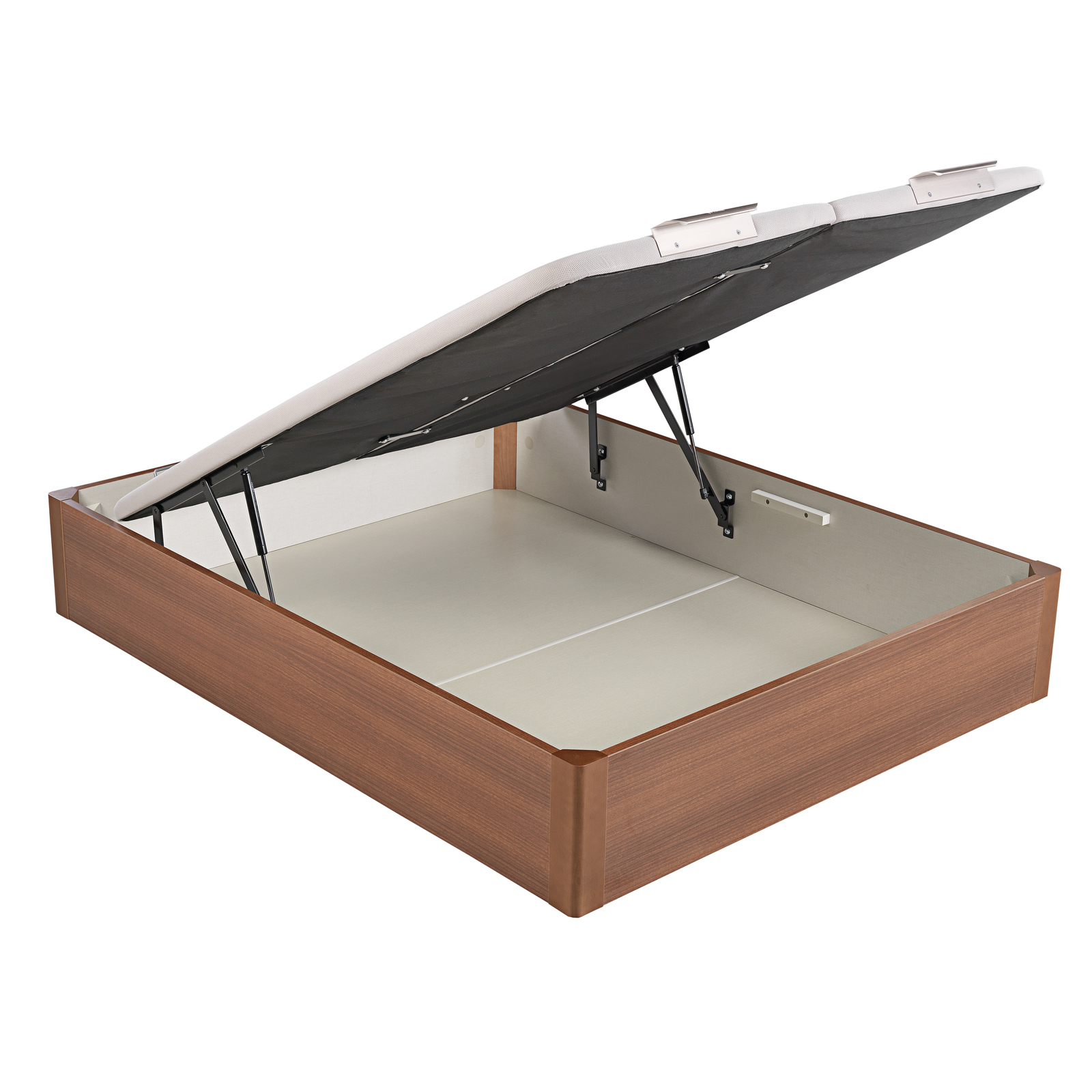 Canapé abatible de madera de tapa doble de color cerezo DESIGN