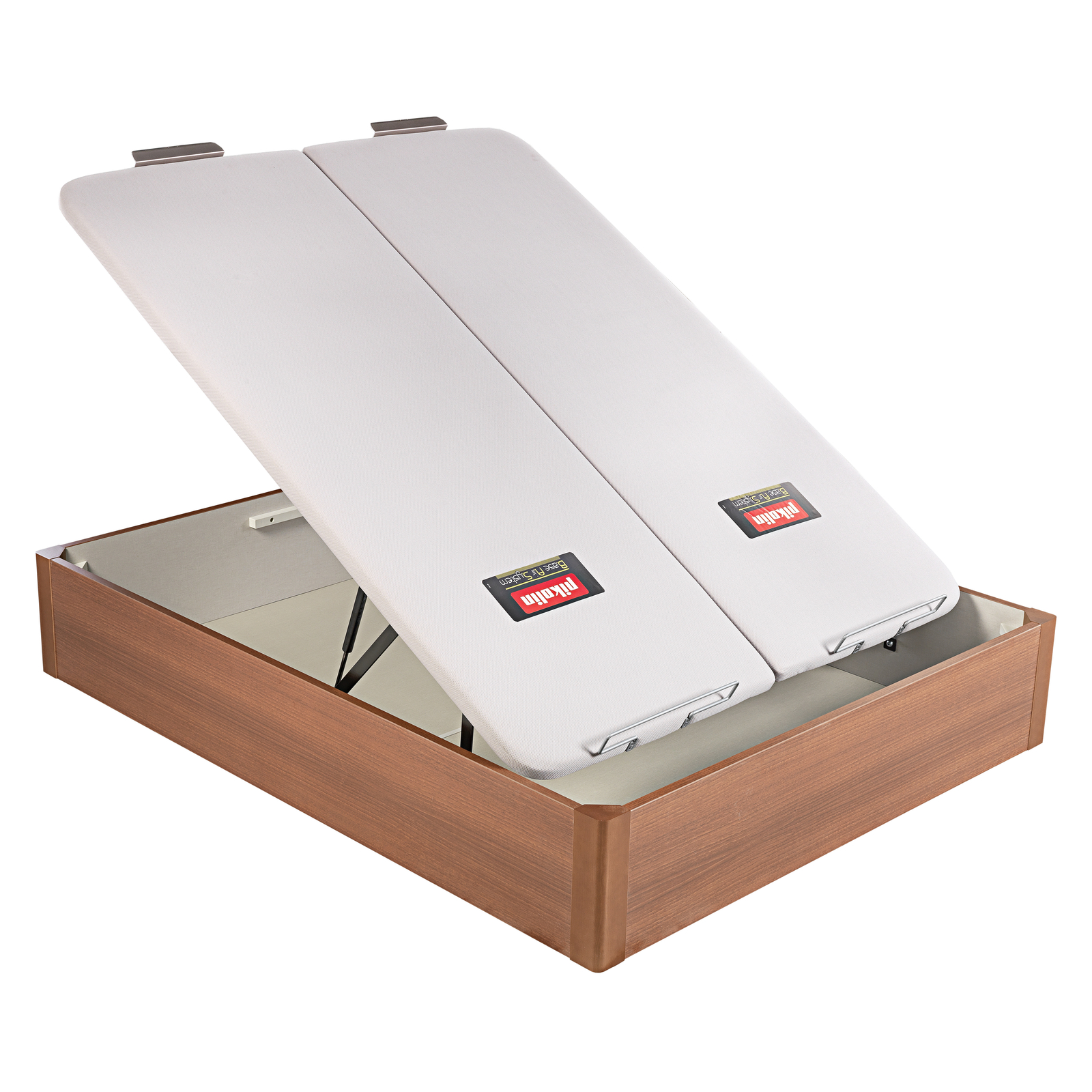 Canapé abatible de madera de tapa doble de color cerezo DESIGN