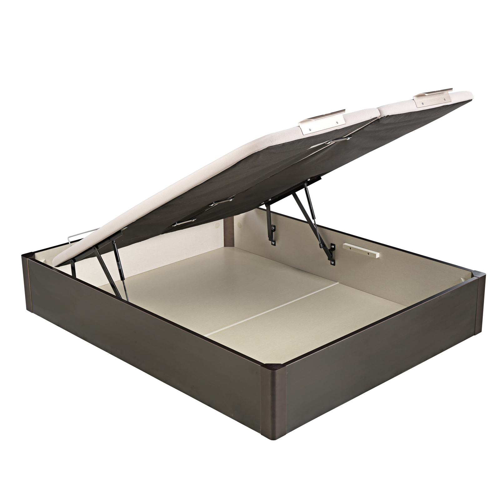 Canapé abatible de madera de tapa doble de color wengué DESIGN