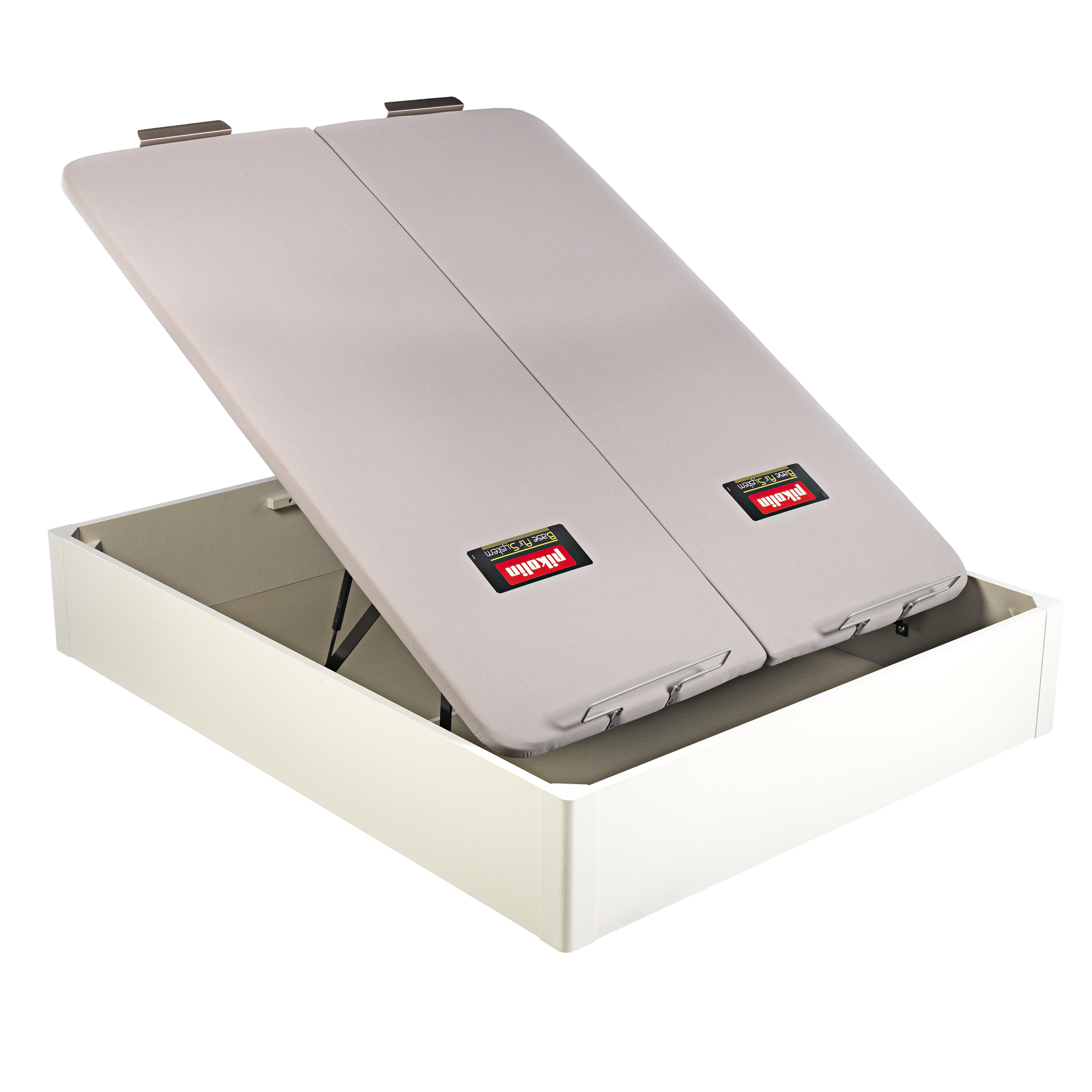 Canapé abatible de madera de tapa doble de color blanco DESIGN