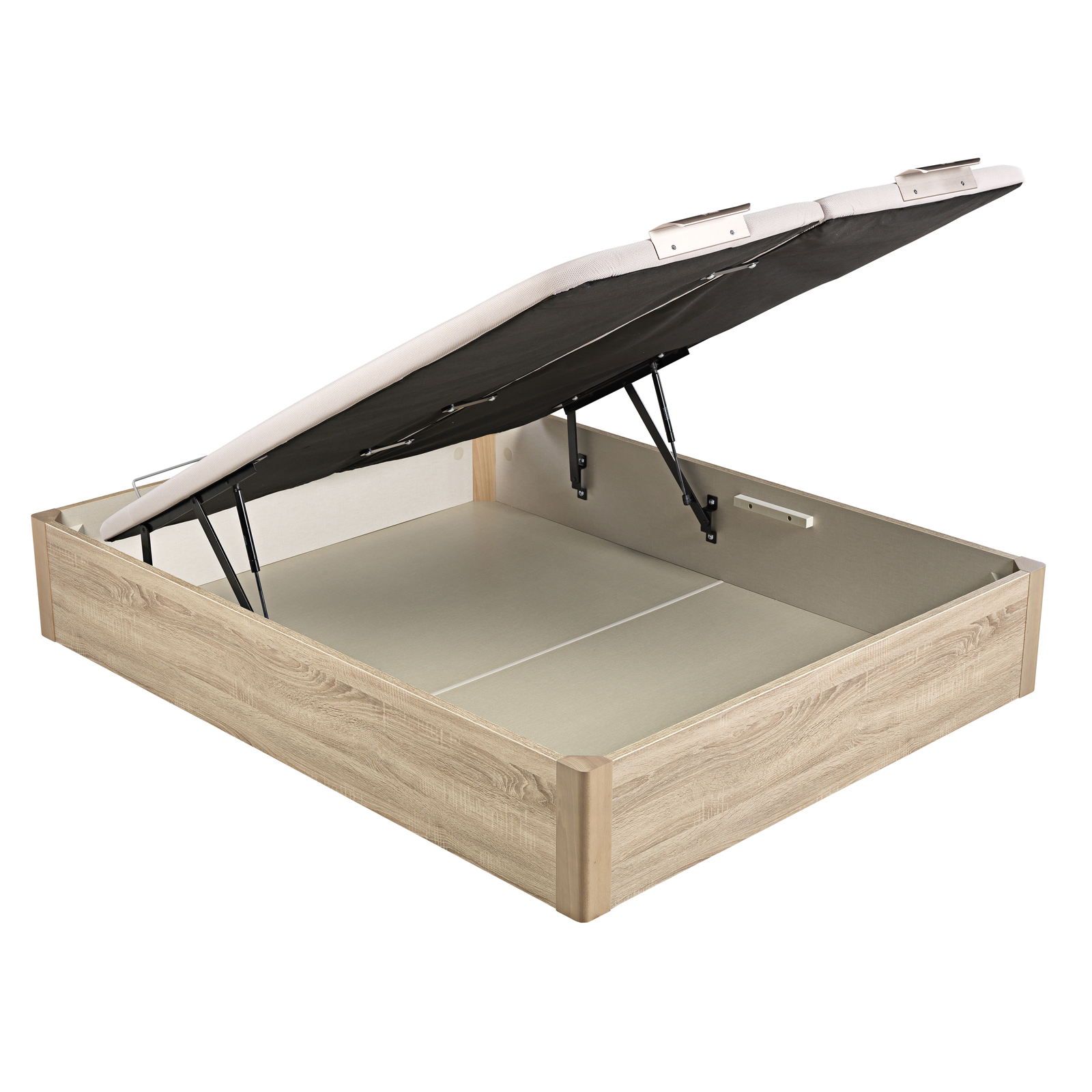 Canapé abatible de madera de tapa doble de color natural DESIGN