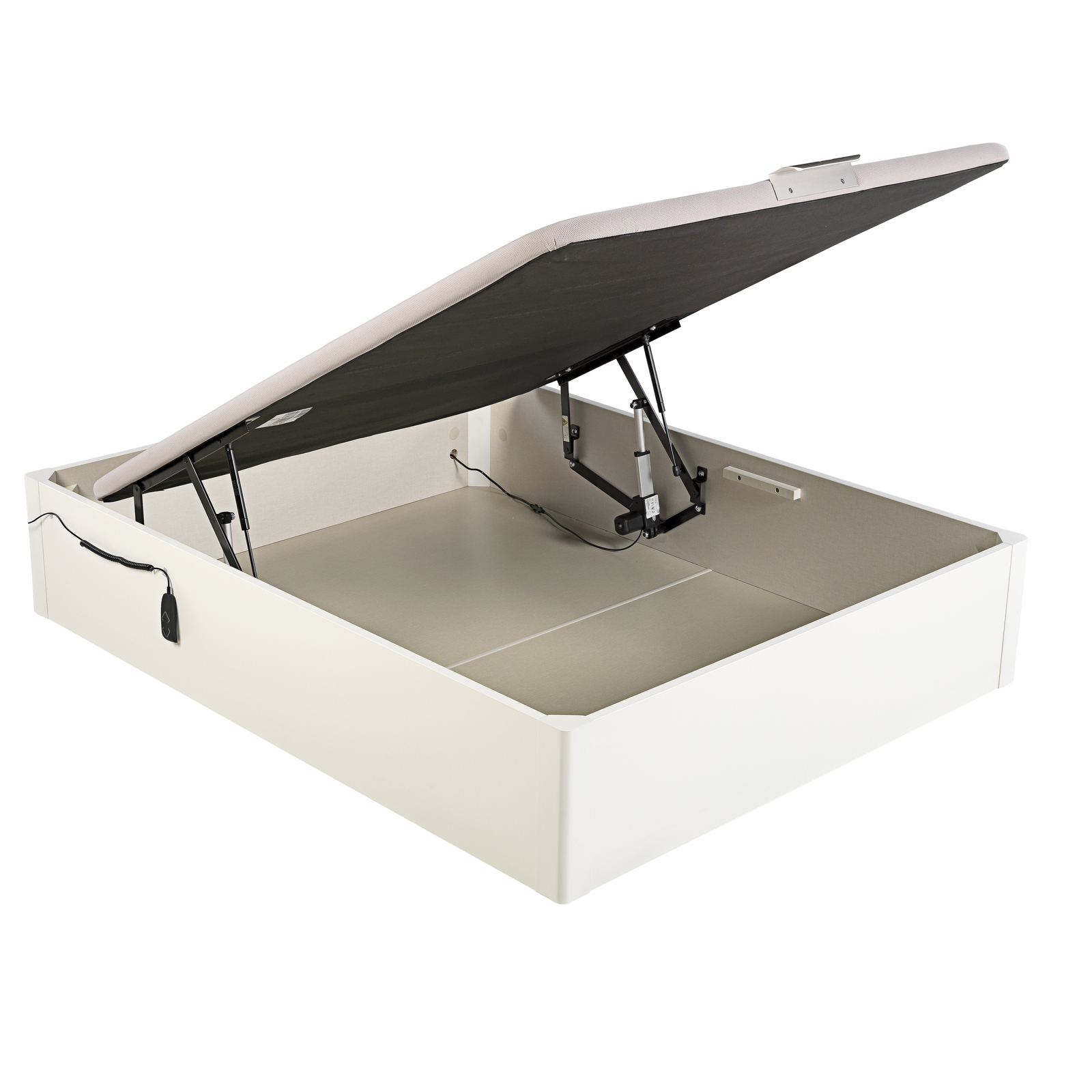 Canapé abatible de madera eléctrico de alta capacidad tapa única de color blanco DESIGN