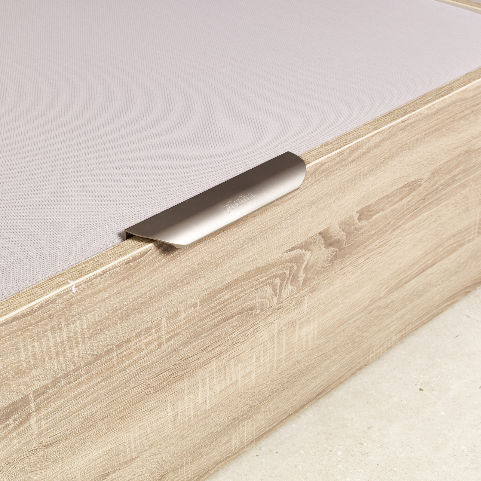Canapé abatible de madera eléctrico de alta capacidad tapa única de color natural DESIGN