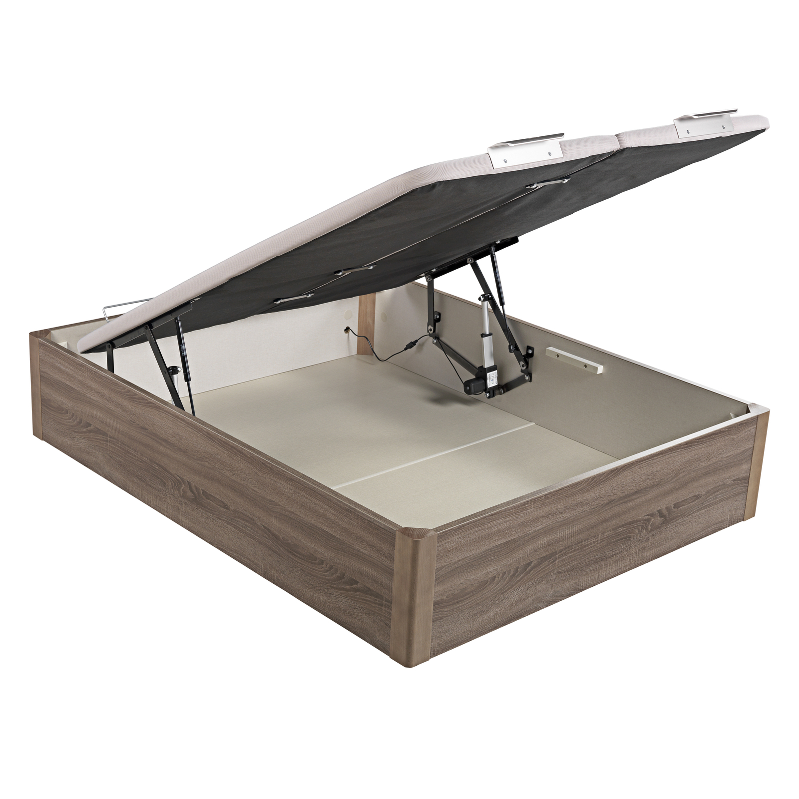 Canapé abatible de madera eléctrico  de alta capacidad tapa doble de color roble DESIGN