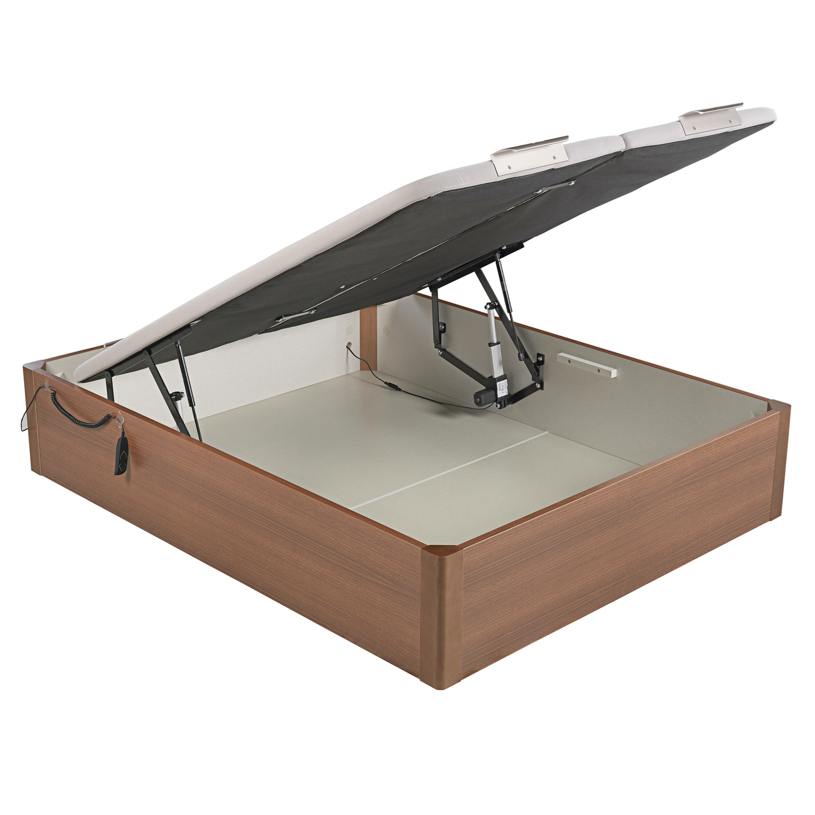 Canapé abatible de madera eléctrico  de alta capacidad tapa doble de color cerezo DESIGN