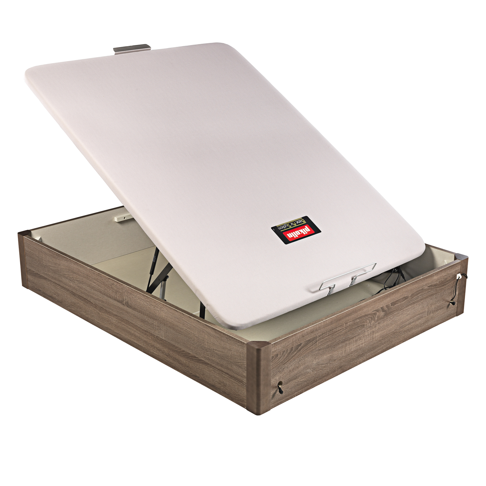 Canapé abatible de madera eléctrico  tapa única de color roble DESIGN