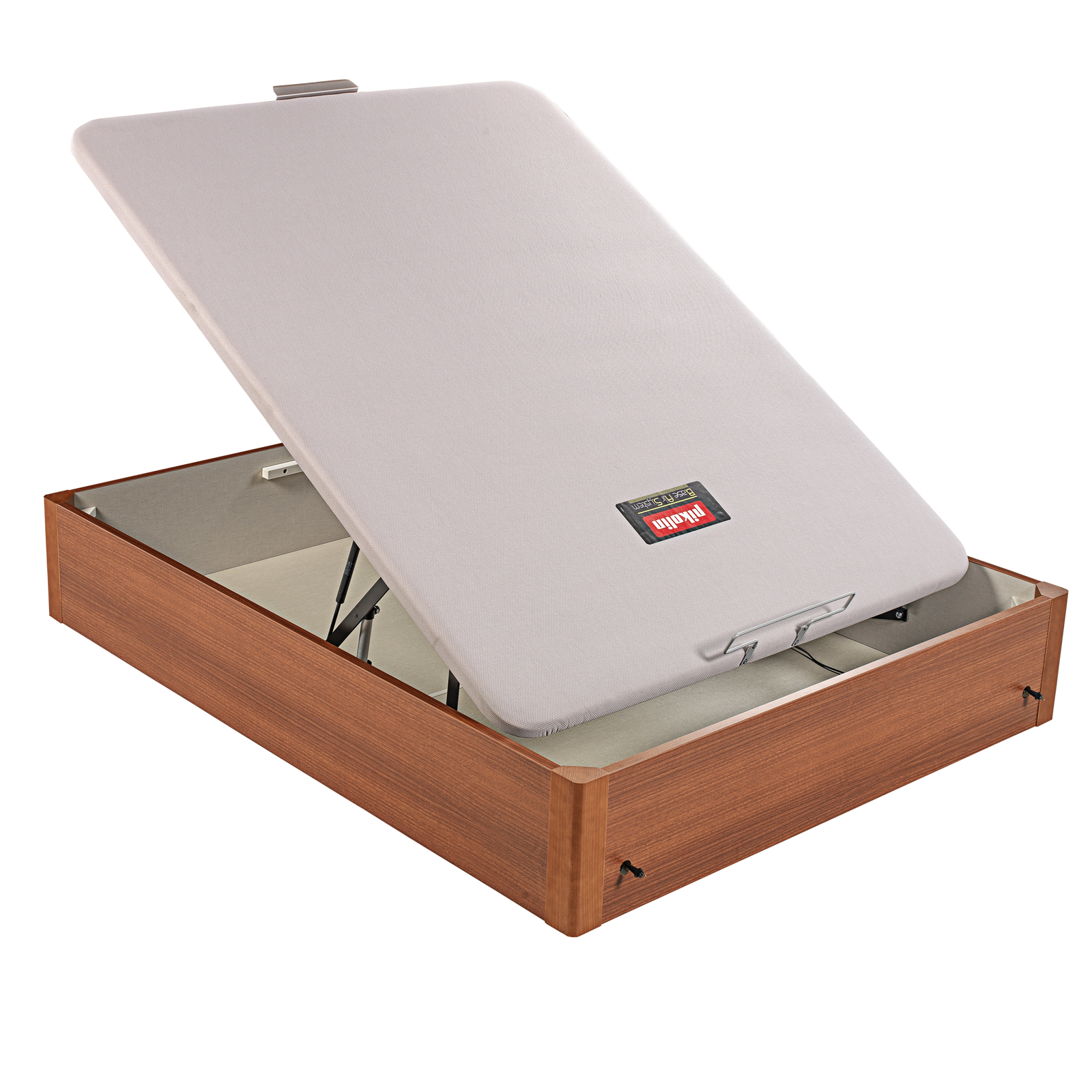 Canapé abatible de madera eléctrico  tapa única de color cerezo DESIGN