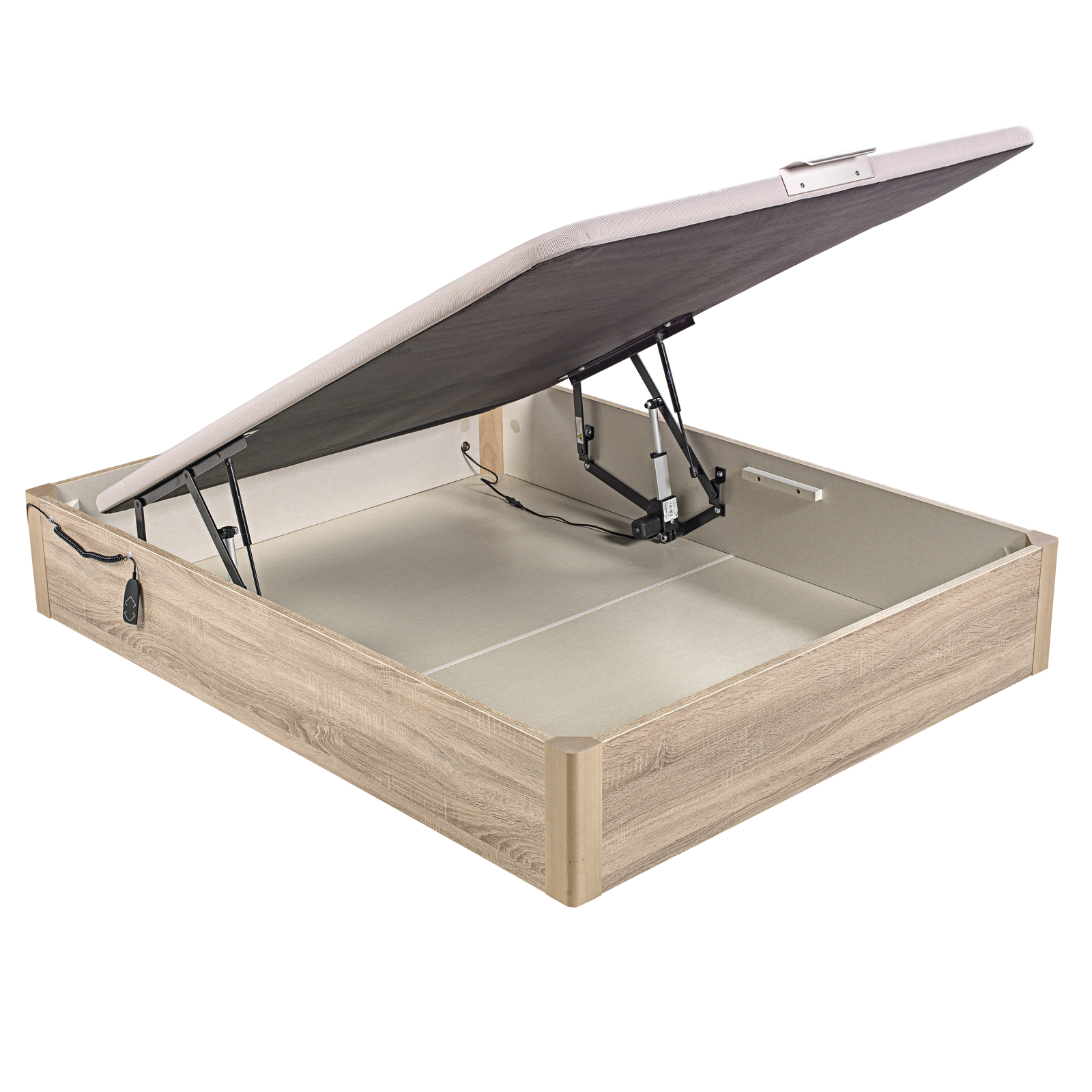 Canapé abatible de madera eléctrico  tapa única de color natural DESIGN